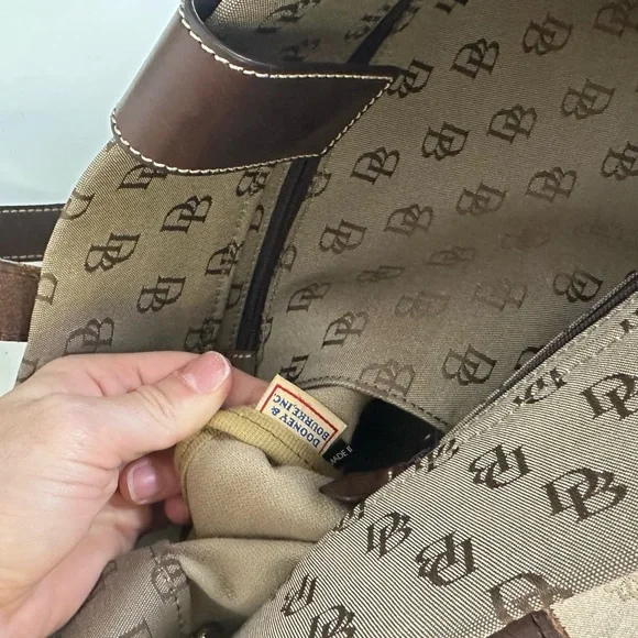 Vintage Dooney & Bourke Anniversary Signature Medium Tote with Leather Trim - Picture 16 of 16